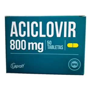 Aciclovir 800 mg tabletas Laproff - Caja x 50