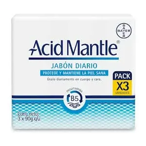 Acid Mantle jabón diario pack x3 90 g - Caja x 3