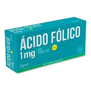 Ácido fólico 1 mg tabletas Laproff - Caja x 400