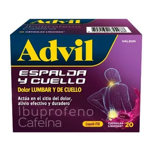 Advil Espalda y Cuello cápsulas líquidas Haleon - Caja x 20