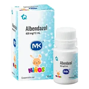 Albendazol 400 mg/10 mL suspensión oral niños MK