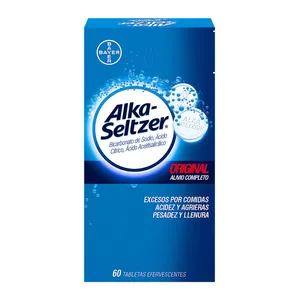 Alka-Seltzer original tabletas efervescentes Bayer - Caja x 60