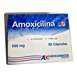 Amoxicilina 500 mg cápsulas AG - Caja x 50