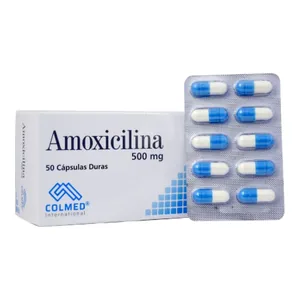 Amoxicilina 500 mg cápsulas duras Colmed - Caja x 50