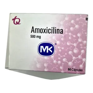 Amoxicilina 500 mg cápsulas MK - Caja x 60