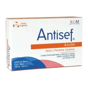 Antisef jabón de azufre 100 g