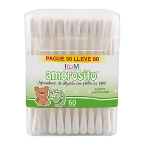 Aplicadores de algodón Amorosito x60