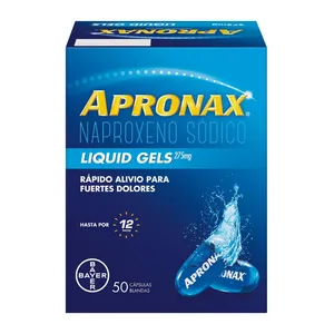 Apronax Liquid Gels naproxeno sódico 275 mg cápsulas blandas Bayer - Caja x 50