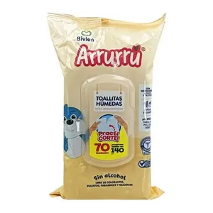 Arrurrú toallitas húmedas x70