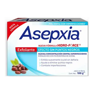Asepxia jabón exfoliante efecto sin puntos negros 100 g