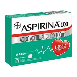 Aspirina 100 mg tabletas Bayer - Caja x 140