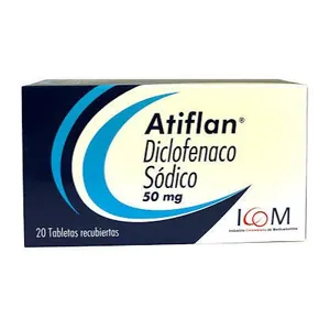 Atiflan diclofenaco sódico 50 mg tabletas recubiertas - Caja x 20