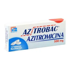 Azitrobac azitromicina 500 mg tabletas recubiertas Bioquifar