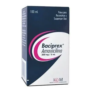 Baciprex amoxicilina 250 mg/5 mL suspensión oral 100 mL