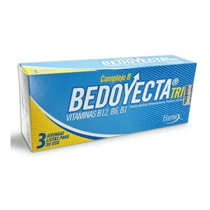 Bedoyecta Tri complejo B solución inyectable 3 jeringas - Caja x 3