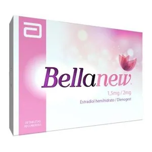 Bellanew estradiol 1,5 mg + dienogest 2 mg tabletas Abbott
