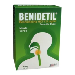 Benidetil bencidamina 1,5 mg/mL solución bucal spray 120 mL