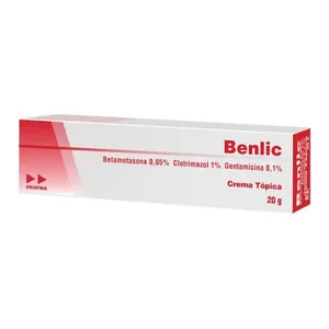 Benlic betametasona + clotrimazol + gentamicina crema tópica 20 g Profma