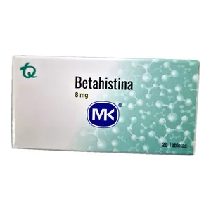 Betahistina 8 mg tabletas MK - Caja x 20