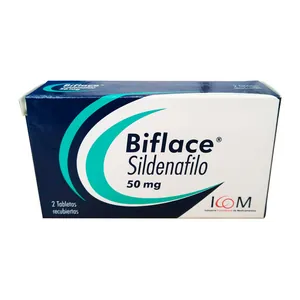 Biflace sildenafilo 50 mg tabletas recubiertas x2 - Caja x 2