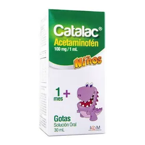 Catalac acetaminofén 100 mg/mL gotas niños 30 mL