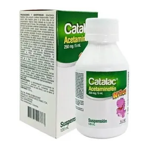 Catalac acetaminofén 250 mg/5 mL suspensión niños 120 mL
