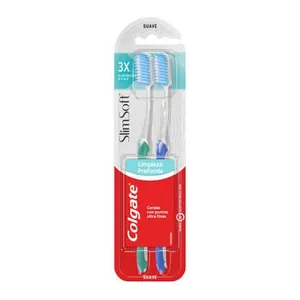 Cepillo dental Colgate Slim Soft suave x2