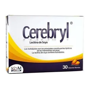 Cerebryl lecitina de soya cápsulas blandas x30