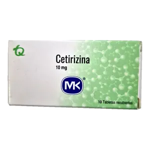 Cetirizina 10 mg tabletas recubiertas MK