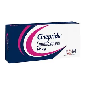 Cinepride ciprofloxacino 500 mg tabletas