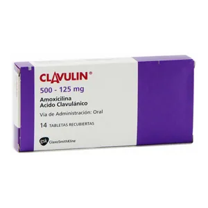 Clavulin amoxicilina + ácido clavulánico 500/125 mg tabletas recubiertas GSK