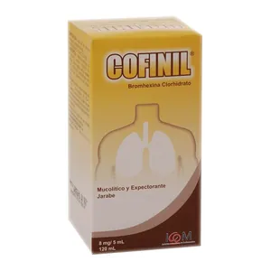 Cofinil bromhexina 8 mg/5 mL jarabe 120 mL