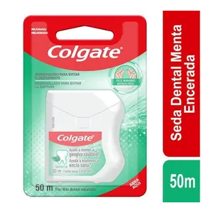 Colgate seda dental menta encerada 50 m