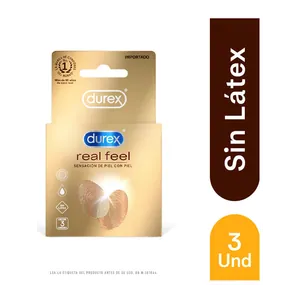 Condones Durex Real Feel sin látex x3