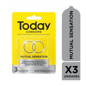 Condones Today Mutual Sensation x3