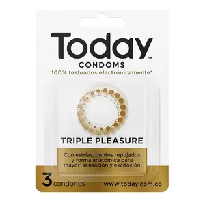 Condones Today Triple Pleasure x3