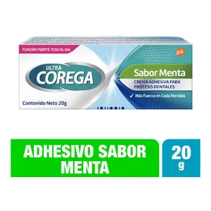 Corega Ultra crema adhesiva para prótesis sabor menta 20 g