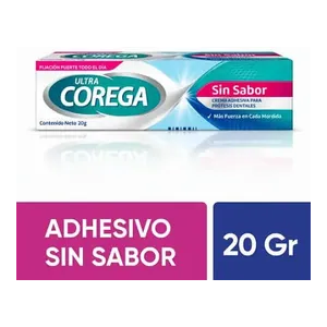 Corega Ultra crema adhesiva para prótesis sin sabor 20 g