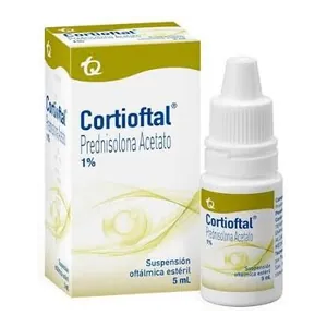 Cortioftal prednisolona acetato 1% suspensión oftálmica 5 mL Tecnoquímicas