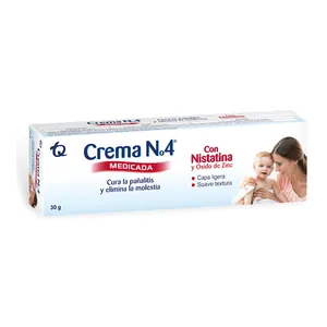 Crema No. 4 Medicada con nistatina 30 g Tecnoquímicas