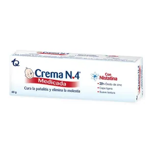 Crema No. 4 Medicada con nistatina 60 g Tecnoquímicas