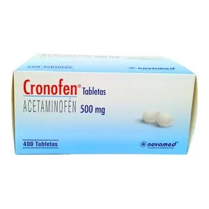 Cronofen acetaminofén 500 mg tabletas Novamed - Sobre x 10