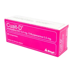 Cuait-D amitriptilina + trifluoperazina comprimidos Bagó - Caja x 40