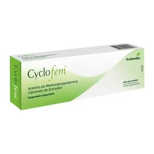Cyclofemi medroxiprogesterona + cipionato de estradiol suspensión inyectable Profamilia