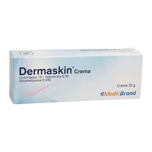 Dermaskin clotrimazol + neomicina + dexametasona crema 20 g MedicBrand
