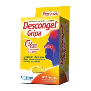 Descongel Gripa cápsulas blandas Chalver - Caja x 100