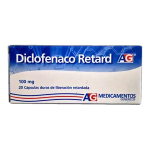 Diclofenaco Retard 100 mg cápsulas AG - Caja x 20
