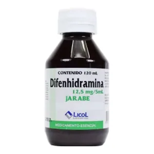 Difenhidramina 12,5 mg/5 mL jarabe 120 mL Licol