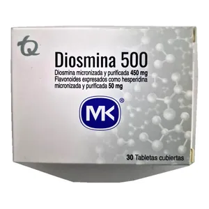Diosmina 500 tabletas cubiertas MK