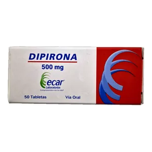 Dipirona 500 mg tabletas Ecar - Sobre x 10